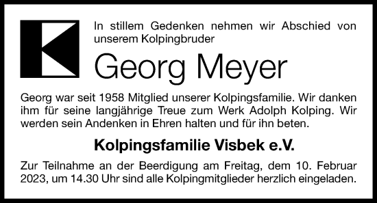 Anzeige von Georg Meyer von OM-Medien