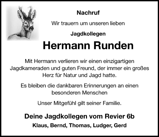 Anzeige von Hermann Runden von OM-Medien