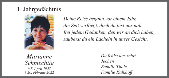 Anzeige von Marianne Schmechtig von OM-Medien