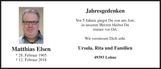 Anzeige von Matthias Elsen von OM-Medien