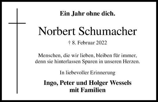 Anzeige von Norbert Schumacher von OM-Medien