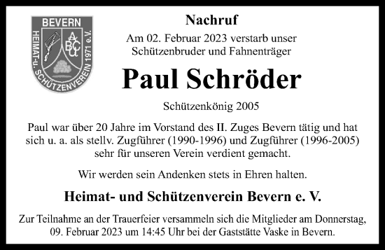Anzeige von Paul Schröder von OM-Medien