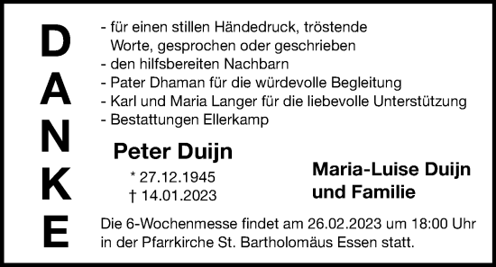 Anzeige von Peter Duijn von OM-Medien