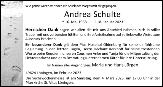 Anzeige von Andrea Schulte von OM-Medien