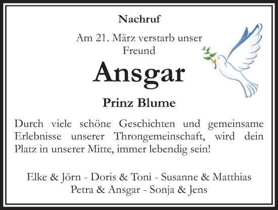 Anzeige von Ansgar Sibbel von OM-Medien