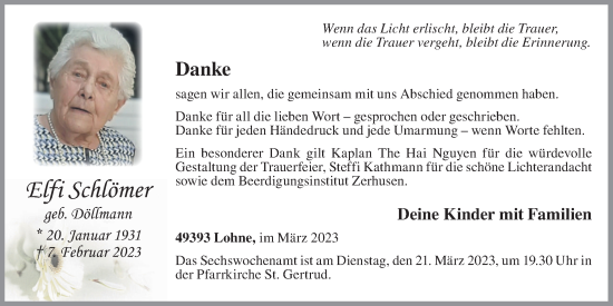 Anzeige von Elfi Schlömer von OM-Medien