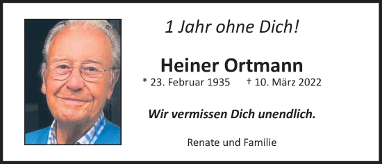 Anzeige von Heiner Ortmann von OM-Medien