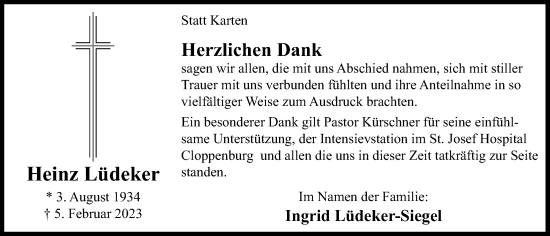 Anzeige von Heinz Lüdeker von OM-Medien