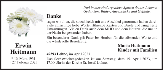 Anzeige von Erwin Heitmann von OM-Medien