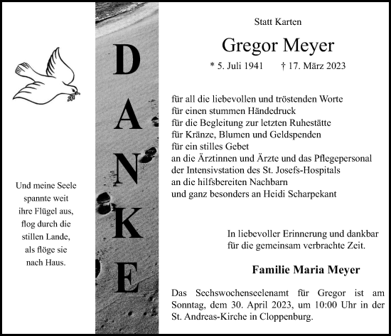 Anzeige von Gregor Meyer von OM-Medien