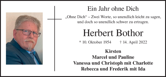 Anzeige von Herbert Bothor von OM-Medien