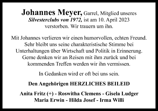 Anzeige von Johannes Meyer von OM-Medien