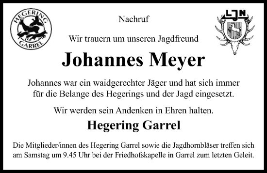 Anzeige von Johannes Meyer von OM-Medien