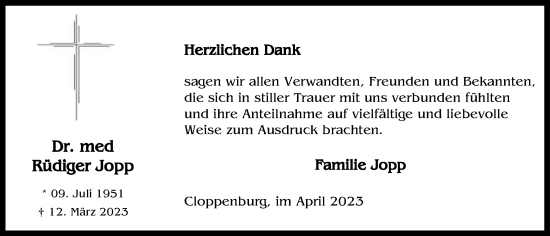 Anzeige von Rüdiger Jopp von OM-Medien