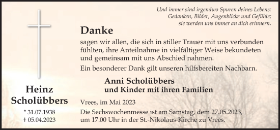 Anzeige von Heinz Scholübbers von OM-Medien