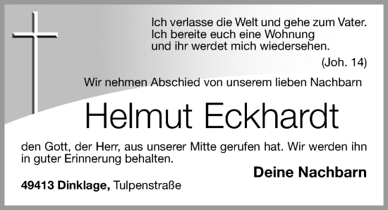 Anzeige von Helmut Eckhardt von OM-Medien