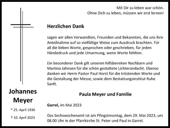 Anzeige von Johannes Meyer von OM-Medien