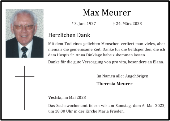 Anzeige von Max Meurer von OM-Medien