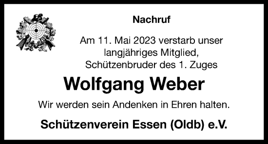 Anzeige von Wolfgang Weber von OM-Medien
