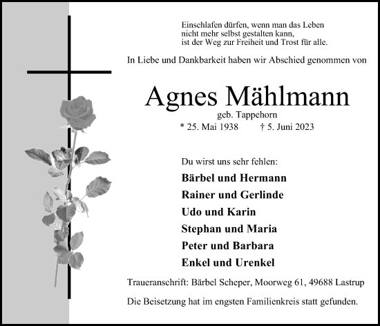Anzeige von Agnes Mählmann von OM-Medien