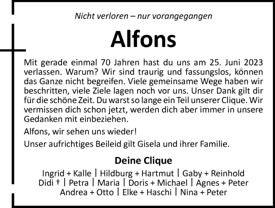 Anzeige von Alfons Meyer von OM-Medien