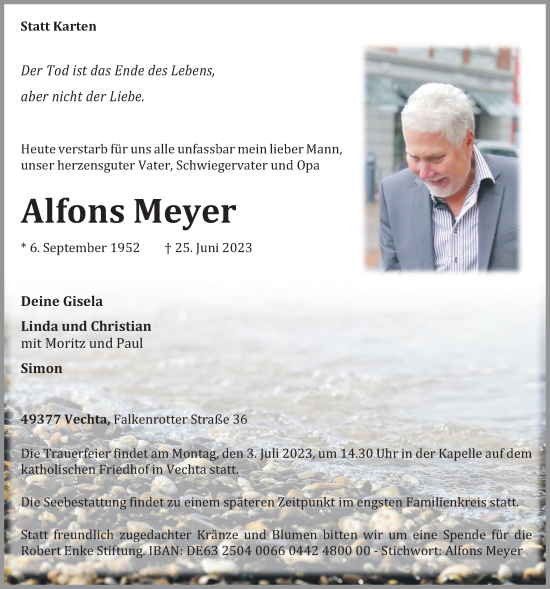 Anzeige von Alfons Meyer von OM-Medien