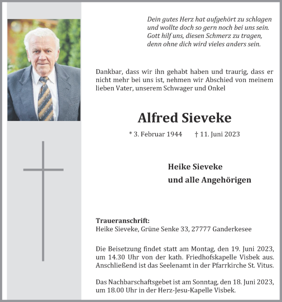 Anzeige von Alfred Sieveke von OM-Medien