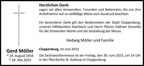 Anzeige von Gerd Möller von OM-Medien