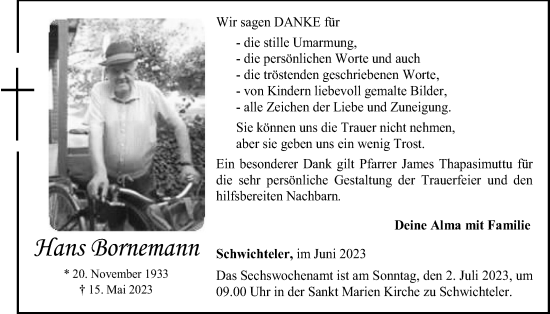 Anzeige von Hans Bornemann von OM-Medien