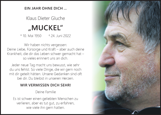 Anzeige von Klaus Dieter Gluche von OM-Medien