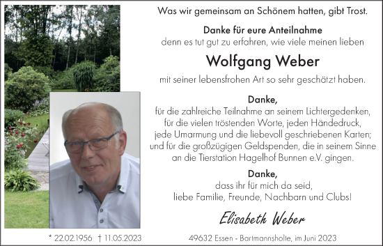 Anzeige von Wolfgang Weber von OM-Medien