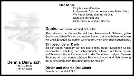 Anzeige von Dennis Dellwisch von OM-Medien