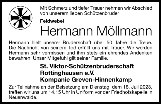 Anzeige von Hermann Möllmann von OM-Medien