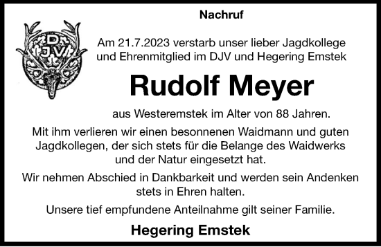 Anzeige von Rudolf Meyer von OM-Medien