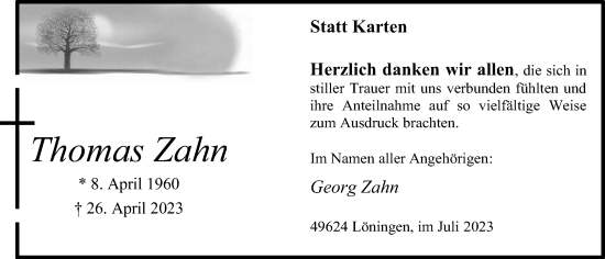 Anzeige von Thomas Zahn von OM-Medien