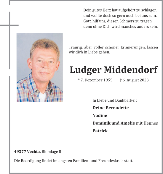 Anzeige von Ludger Middendorf von OM-Medien