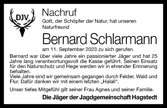 Anzeige von Bernard Schlarmann von OM-Medien