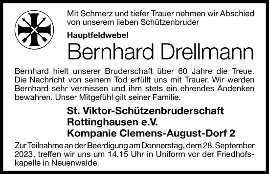 Anzeige von Bernhard Drellmann von OM-Medien