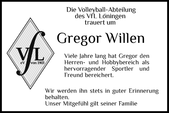 Anzeige von Gregor Willen von OM-Medien