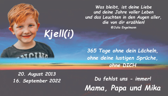 Anzeige von Kjell  von OM-Medien