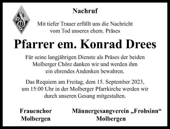 Anzeige von Konrad Drees von OM-Medien