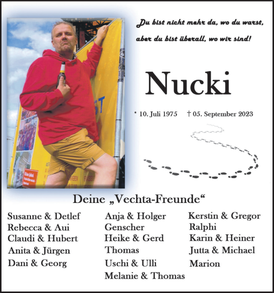 Anzeige von Nucki  von OM-Medien