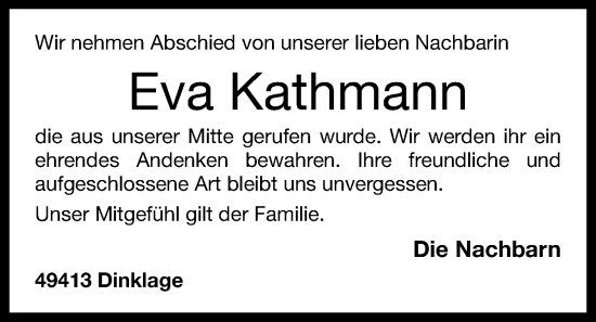 Anzeige von Eva Kathmann von OM-Medien