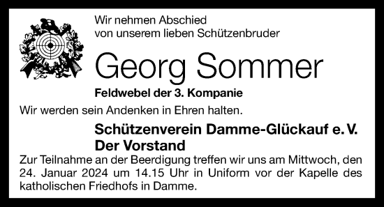 Anzeige von Georg Sommer von OM-Medien