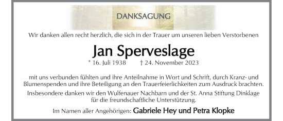 Anzeige von Jan Sperveslage von OM-Medien