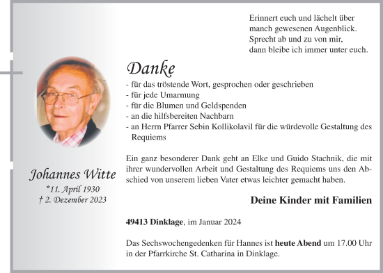 Anzeige von Johannes Witte von OM-Medien