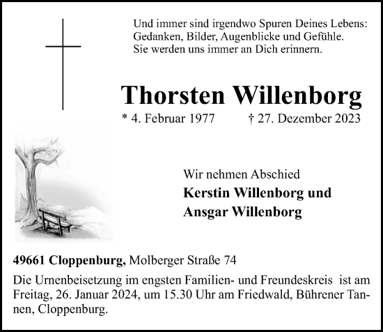 Anzeige von Thorsten Willenborg von OM-Medien