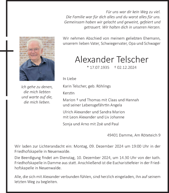 Anzeige von Alexander Telscher von OM-Medien