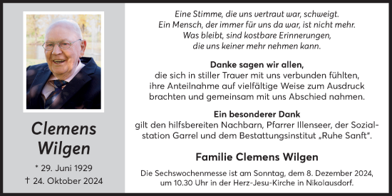 Anzeige von Clemens Wilgen von OM-Medien