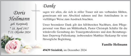 Anzeige von Doris Heilmann von OM-Medien